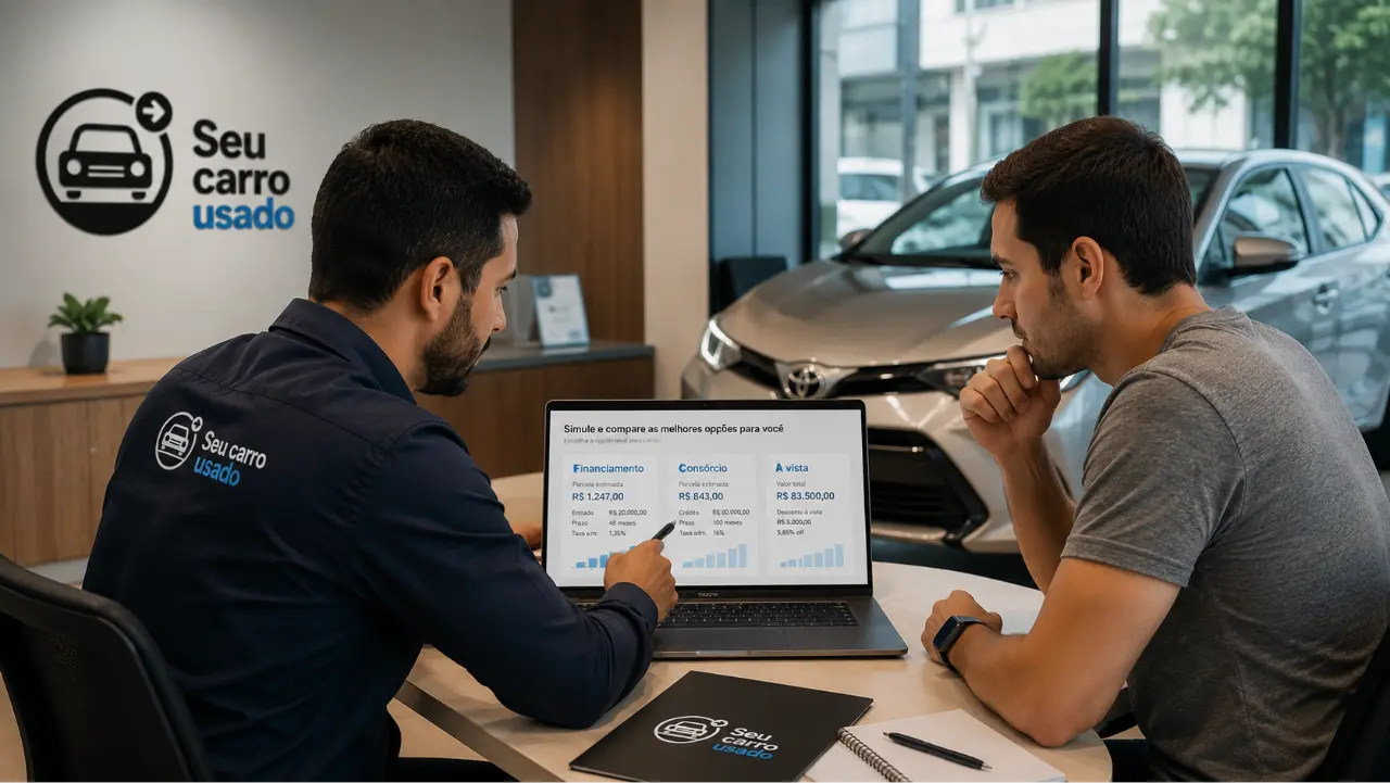 Planejamento de financiamento e formas de pagamento na compra do veículo
